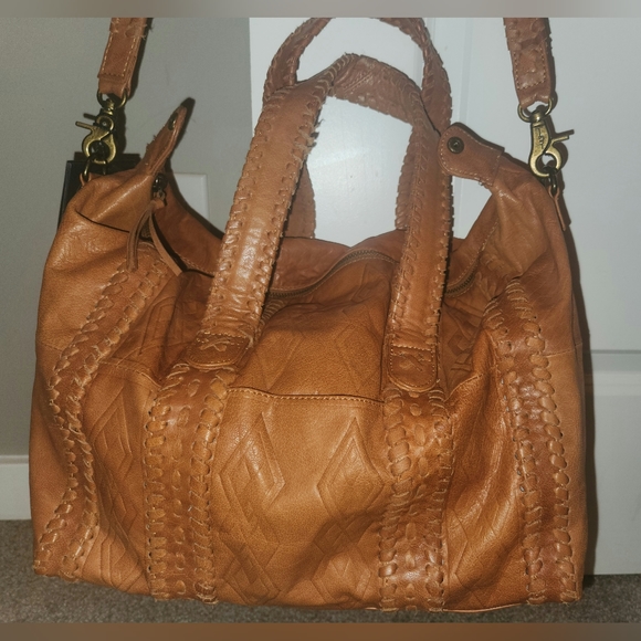 Day & Mood Penny Slouch Satchel in Cognac; Brand-new with Tags - Picture 1 of 16